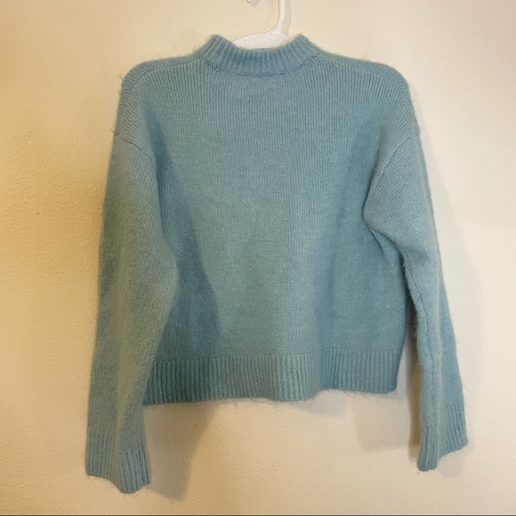 Zara Fuzzy Knit Sweater Crew Neck - Picture 6 of 8